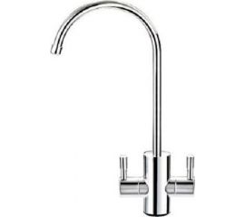 Βρύση Πάγκου Χρωμίου με δύο χερούλια για Σύστημα Αντίστροφης Όσμωσης της Ecosoft - Εξαρτήματα - Θήκες - Βρύσες στο biopureshop.gr