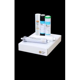 Σετ 5 φίλτρων  αντικατάστασης (στερεών και άνθρακα) αντίστροφης όσμωσης κάτω πάγκου Ecosoft PURE BALANCE "6 MONTHS" 10'' - ΑΝΤΑΛΛΑΚΤΙΚΑ ΣΕΤ ΦΙΛΤΡΩΝ  στο biopureshop.gr