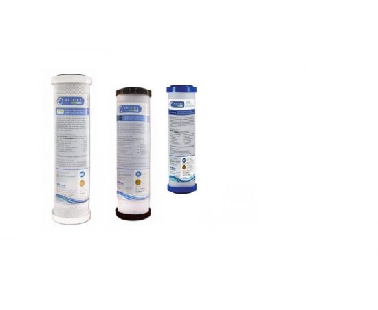 Σετ φίλτρων συμπαγούς ενεργού άνθρακα Matrikx 10" - ΑΝΤΑΛΛΑΚΤΙΚΑ ΣΕΤ ΦΙΛΤΡΩΝ  στο biopureshop.gr