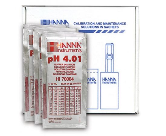 HI70004P /  Ρυθμιστικό Διάλυμα PH 4.01 (25 x 20 ml) - HI70004P - Όργανα Μέτρησης στο biopureshop.gr