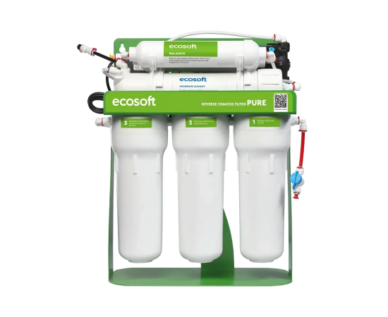 Ecosoft PURE Balance φίλτρο πόσιμου νερού σε μεταλλικό σκελετό με αντλία - Αντίστροφη Όσμωση στο biopureshop.gr
