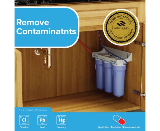 Φίλτρο Κάτω Πάγκου 3 σταδίων της EcoSoft 10 - Συστήματα Φίλτρανσης Νερού στο biopureshop.gr